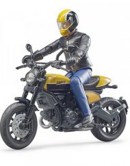 BRUDER Мотоциклет SCRAMBLER DUCATI FULL THROTTLE с водач 63053