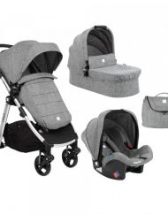 KIKKA BOO Комбинирана количка 3в1 UGO ALL IN ONE DARK GREY MELANGE 31001010143