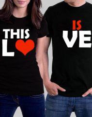 Комплект тениски за влюбени - THIS IS LOVE