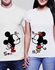 Мъжка тениска Mickey Mouse и Дамска тениска Minnie Mouse Kiss