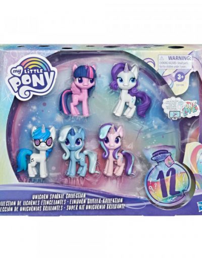 MY LITTLE PONY Комплект 5 бр. пони еднорози 7 см. с изненада E9106