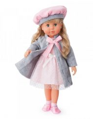 BAYER Пееща и говореща кукла със сиво палто МАРИЯ 94635BH