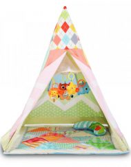 МОНИ Активна гимнастика с форма на палатка BABY TIPI RED 107992