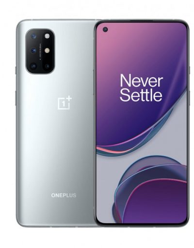 Smartphone, OnePlus 8T 5G, DS, 6.55'', Arm Octa (2.84G), 8GB RAM, 128GB Storage, Android, Lunar Silver (5011101268)