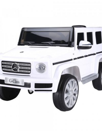 OCIE Бял акумулаторен джип MERCEDES-BENZ G500 12V с родителски контрол 8010268-2R