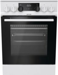 Готварски печки, Gorenje EC5341WG, Енергиен клас: А, стъклокерамичен плот