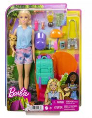 BARBIE ADVENTURES Кукла Малибу на къмпинг HDF73