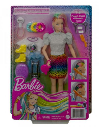 BARBIE Кукла Barbie® Leopard Rainbow hair GRN81