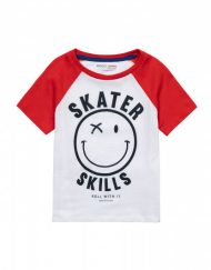 Бяла тениска Skater skills