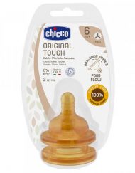 CHICCO Физиологичен биберон каучук ORIGINAL TOUCH 6+м кръстат N0273