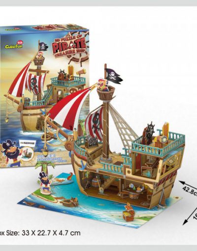 Cubic Fun Пъзел 3D Кораб Pirate Treasure Ship 157ч. P832h