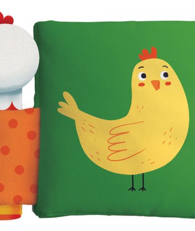 ФЮТ Книга от плат с пискалка - Кокошката и пиленцето