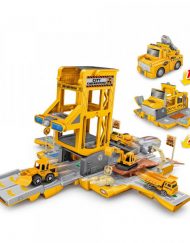 Камион Race Track със строителна площадка, изстрелвачка и 2 колички  2105C127