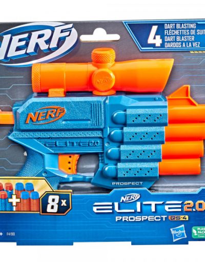 NERF ELITE 2.0 Бластер PROSPECT QS 4 с 8 стрелички F4190