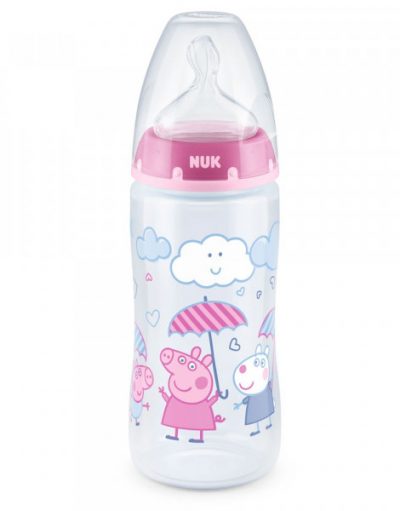 NUK FC Шише TEMPERATURE CONTROL 6-18м 300 мл  PEPPA GIRL 10741069