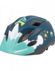 POLISPORT Детска каска KID XS (46-53см) SPACESHIP ТЮРКОАЗ AM6094