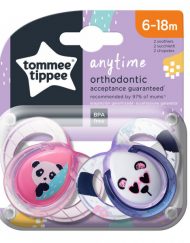 TOMMEE TIPPEE Ортодонтични залъгалки 6-18 м. ANYTIME РОЗОВИ TT.0087.002