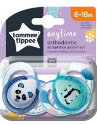 TOMMEE TIPPEE Ортодонтични залъгалки 6-18 м. ANYTIME ЗЕЛЕНИ TT.0087.003