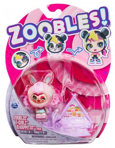 ZOOBLES Трасформиращо се топче Z-Girlz с къща 6061365