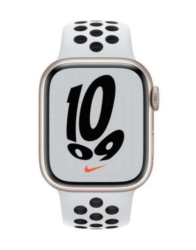 Смарт часовник Apple Watch Nike Series 7 GPS, 41 мм, MKN33BS/A