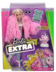 BARBIE EXTRA Кукла с пухкаво розово яке GRN28