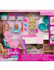 BARBIE WELLNESS Кукла и салон  "СПА МАСКА ЗА ЛИЦЕ" GJR84