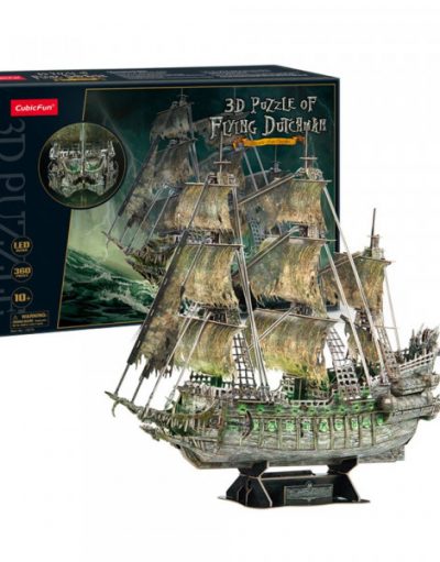 CubicFun Пъзел 3D Flying Dutchman 360ч. с LED светлини L527h