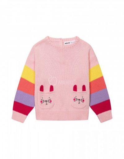 Плетен детски пуловер