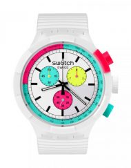 Часовник Swatch The Purity Of Neon SB06W100