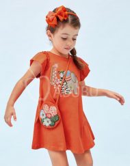 Детска рокля с чантичка