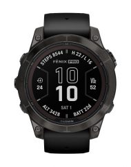 Смарт часовник Garmin Fenix 7 Pro Sapphire Solar Edition Carbon Grey DLC Titanium/Black 010-02777-11