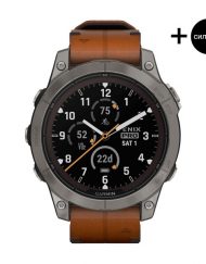 Смарт часовник Garmin Fenix 7 Pro Sapphire Solar Edition Titanium/Chestnut 010-02777-30