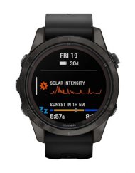 Смарт часовник Garmin Fenix 7S Pro Sapphire Solar Edition Carbon Grey DLC Titanium/Black 010-02776-11
