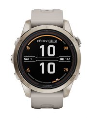 Смарт часовник Garmin Fenix 7S Pro Sapphire Solar Edition Soft Gold/Light Sand 010-02776-15